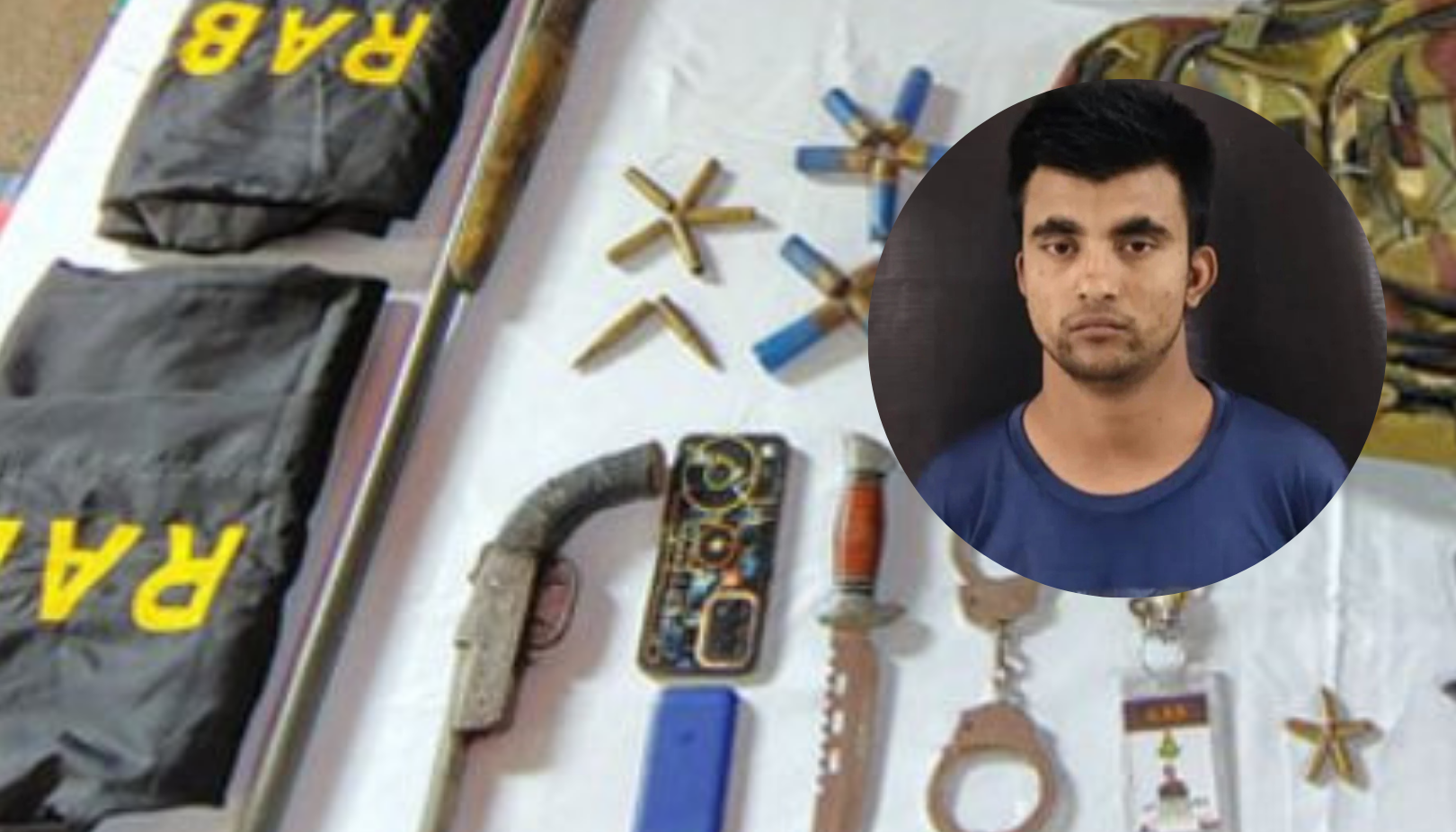 র‌্যাব সেজে রোহিঙ্গা ক্যাম্পে অপহরণ: অস্ত্র, গুলি, হ্যান্ডকাপ ও ভুয়া ইউনিফর্মসহ চক্রের হোতা ফারুক গ্রেপ্তার