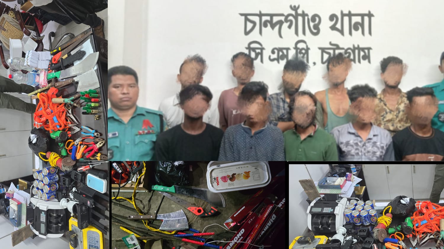 বহদ্দারহাটে গোপন টর্চার সেলের সন্ধান, অস্ত্র-মাদকসহ ১০ সন্ত্রাসী গ্রেফতার