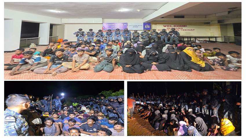 টেকনাফে মানবপাচারকারীদের আস্তানায় অভিযান, নারী-শিশুসহ ৬৬ জন উদ্ধার