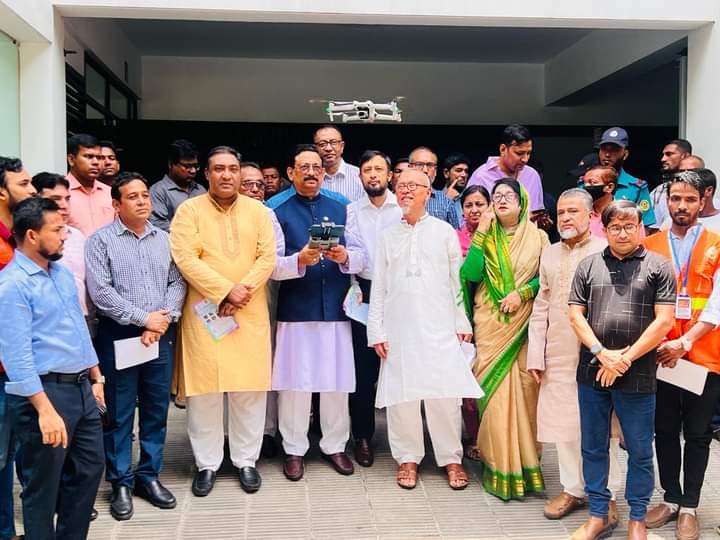 মশার বাসস্থান খুঁজতে ড্রোন ওড়াল চসিক