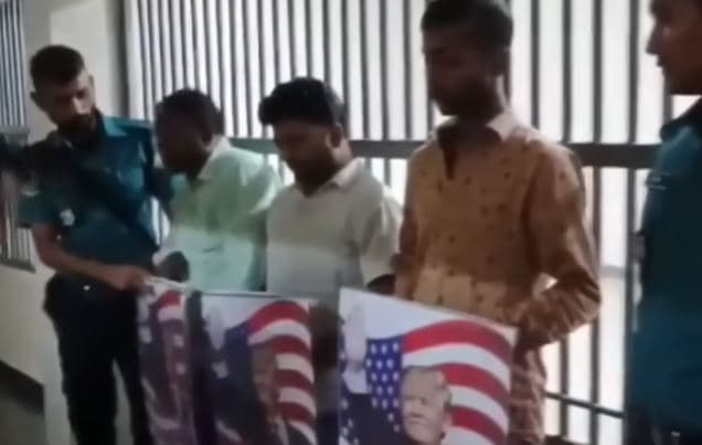 ঢাকায় ট্রাম্প এর ছবি সম্বলিত ‘উসকানিমূলক’ পোস্টার-প্ল্যাকার্ডসহ গ্রেপ্তার ১০