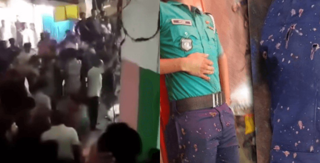 ইসকন নিয়ে ফেসবুকে পোস্ট শেয়ার করায় হাজারি গলিতে দোকান ভাংচুর, পুলিশের গায়ে এসিড নিক্ষেপ