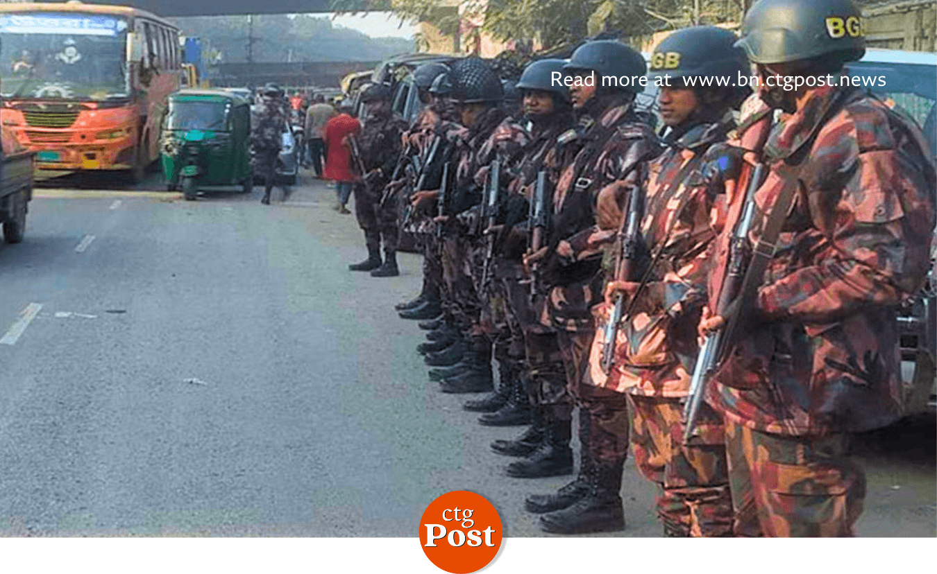 জুবায়ের-সাদপন্থীদের সংঘর্ষের ঘটনায় টঙ্গীতে ৪ প্লাটুন বিজিবি মোতায়েন