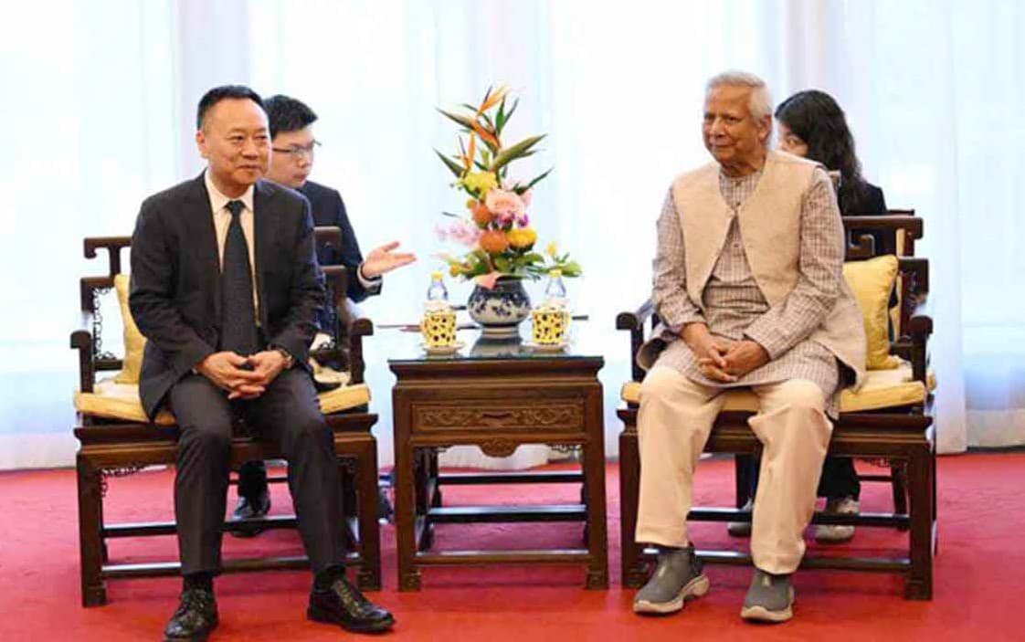 বাংলাদেশের নদী ও পানিসম্পদ ব্যবস্থাপনায় চীনের কাছে ৫০ বছরের মাস্টারপ্ল্যান চেয়েছেন ড. ইউনূস