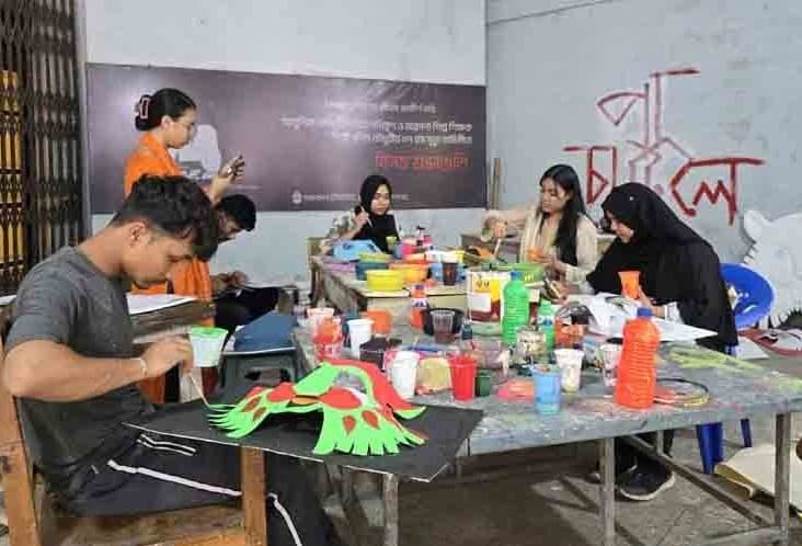 চবি চারুকলায় পহেলা বৈশাখের প্রস্তুতি