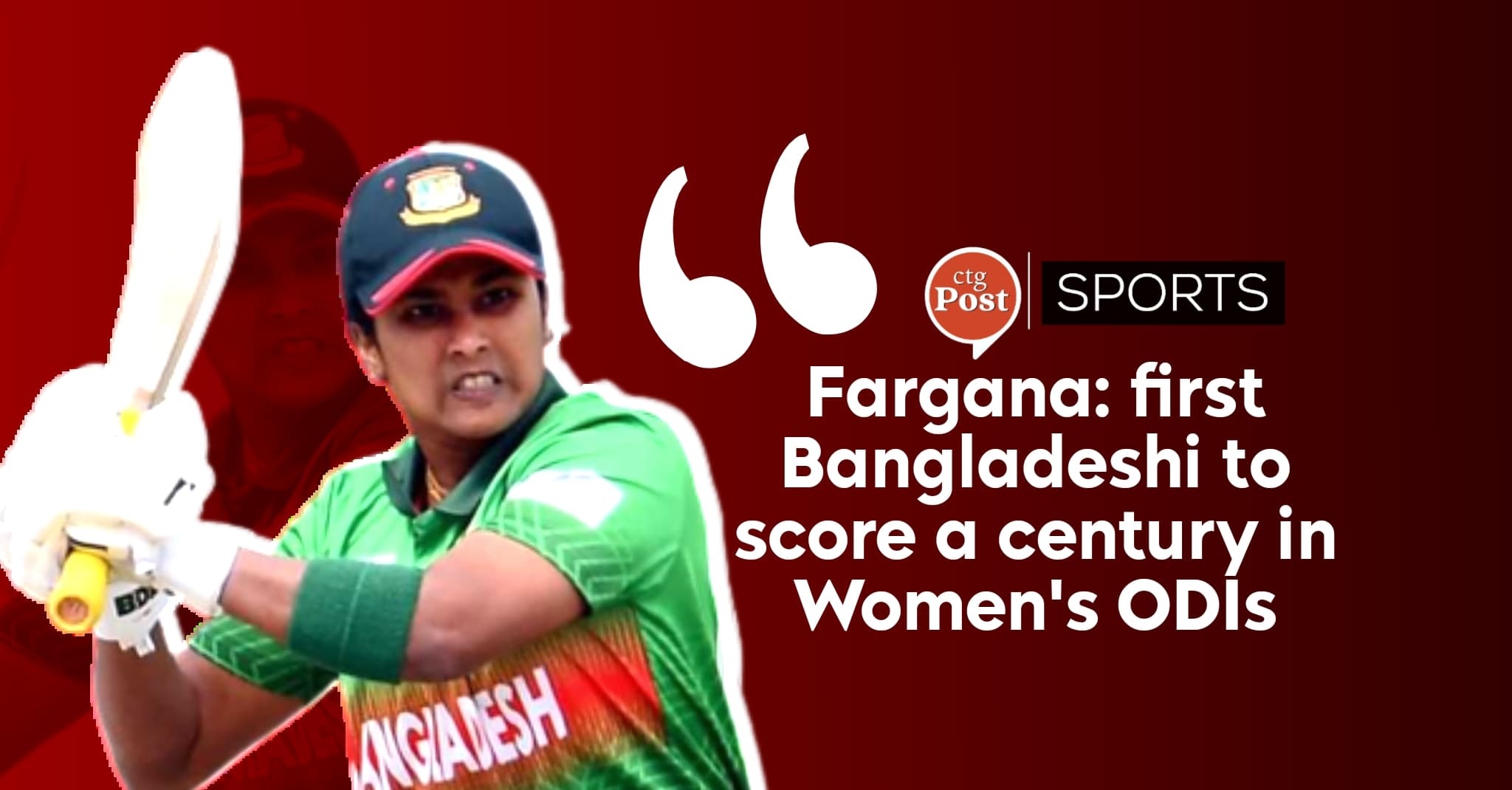 Fargana becomes first Bangladeshi to score a century in Women&#8217;s ODIs