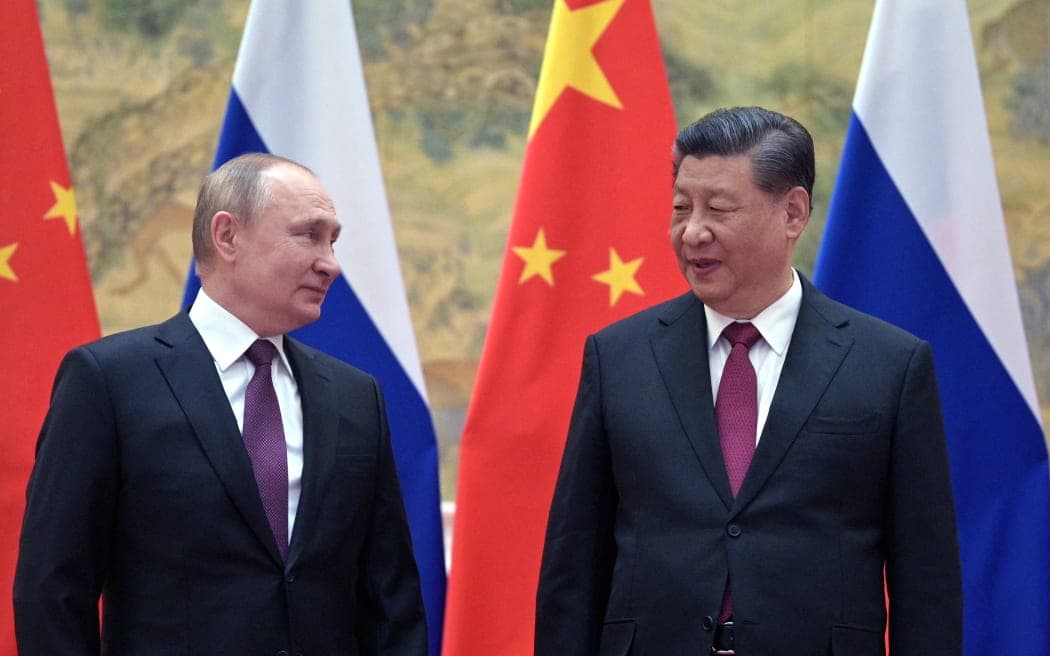 Putin arrives in China to meet &#8216;dear friend&#8217; Xi