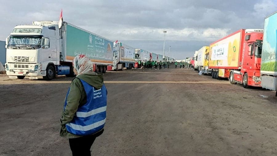 Biden says, For up to 20 relief trucks Egypt will open the Gaza border.