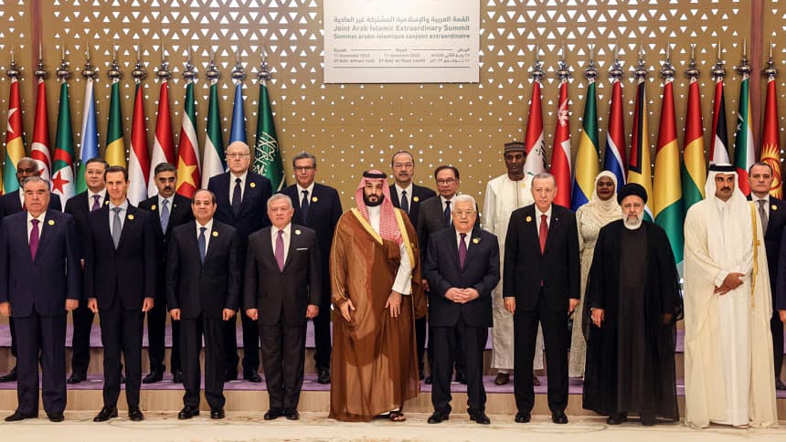 Muslim and Arab leaders call for an early end to the Gaza War.