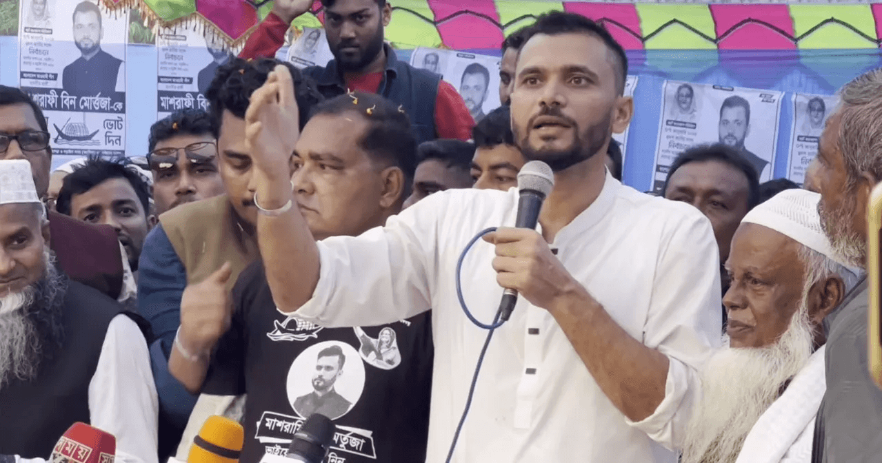 Mashrafe encourages people to vote on January 7.
