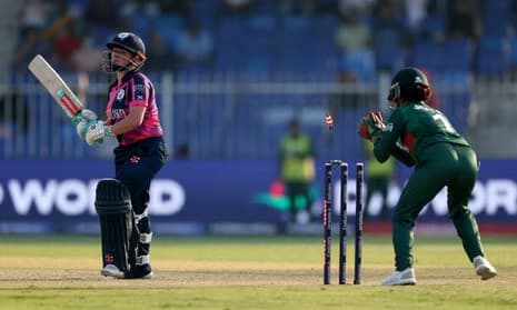 In the T20WC, Bangladesh loses to England by 21 runs.