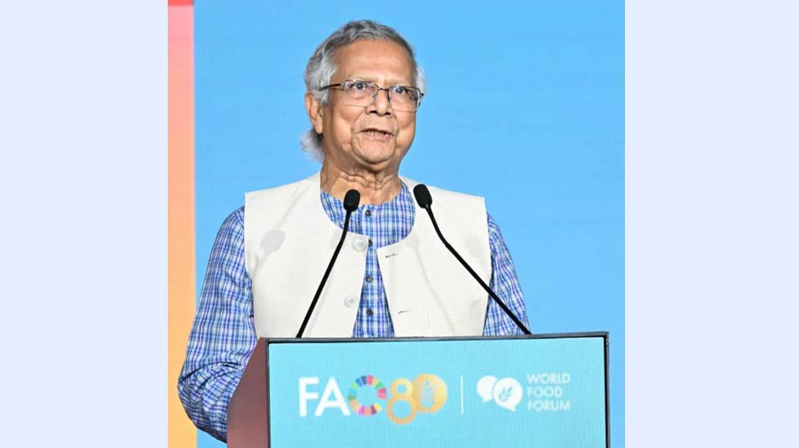 খাদ্য উৎপাদন বাড়াতে ওয়ার্ল্ড ফুড ফোরামে ড. মুহাম্মদ ইউনূসের ছয় প্রস্তাব 