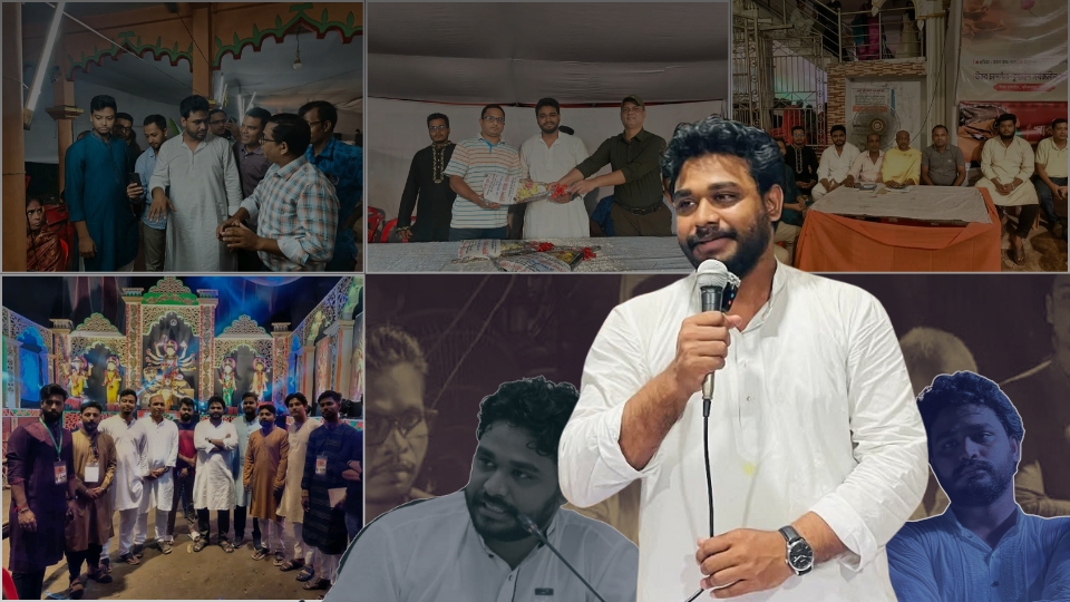 এবারের দুর্গোৎসবে জোবাইরুল হাসান আরিফের নেতৃত্বে চট্টগ্রামে এনসিপি’র শারদীয় শুভেচ্ছা বিনিময়